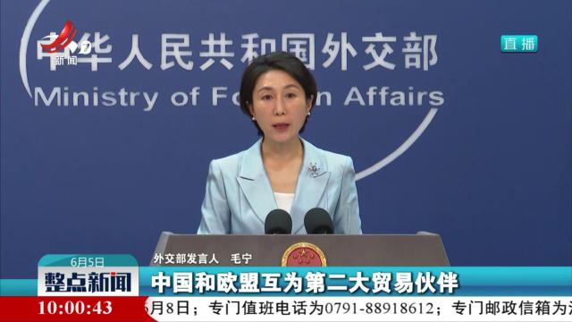 外交部发言人谈中欧经贸关系：开放合作才是正道