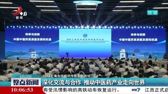 【2024上海合作组织传统医学论坛】深化交流与合作 推动中医药产业走向世界