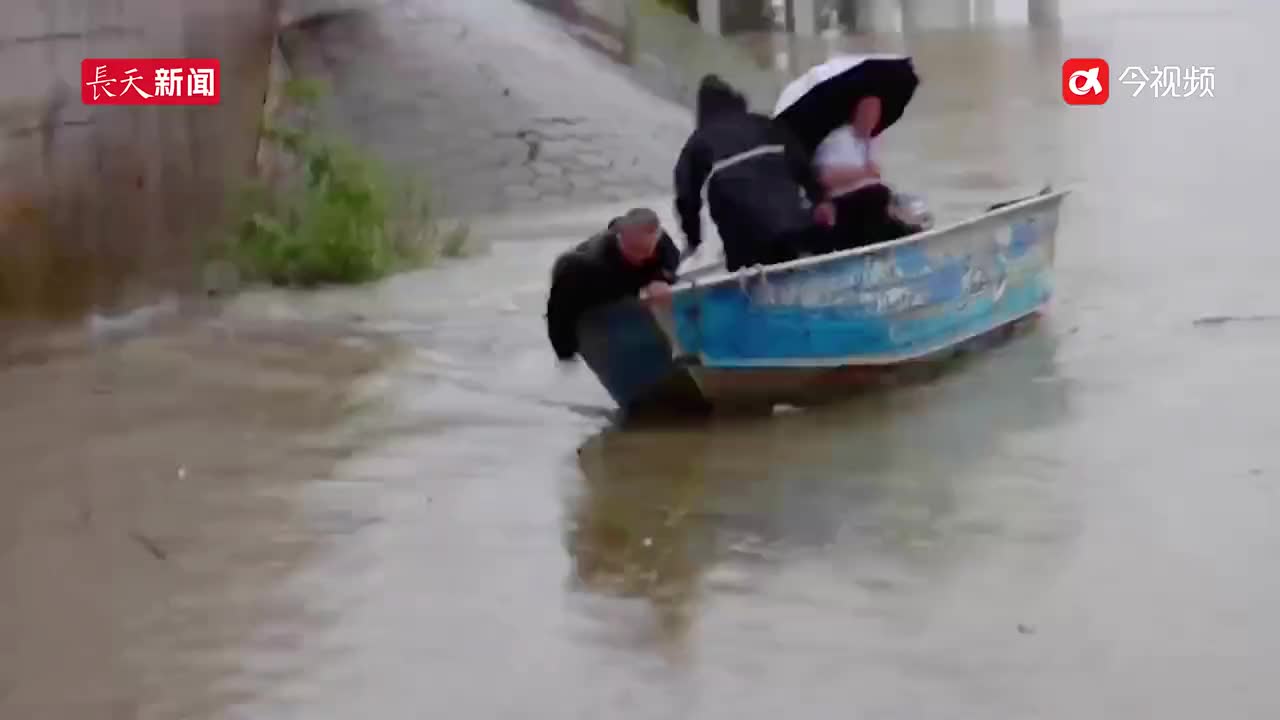 江西永修：小河麂落水 护渔员合力救起