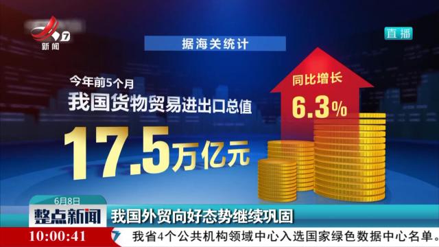 我国外贸向好态势继续巩固