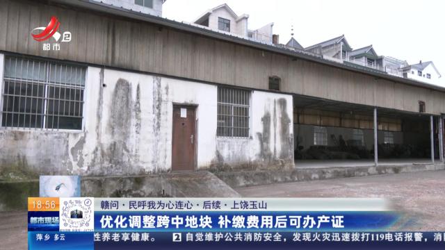 【赣问·民呼我为心连心·后续】上饶玉山：优化调整跨中地块 补缴费用后可办产证