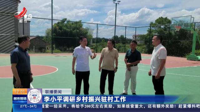 李小平调研乡村振兴驻村工作