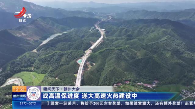 【赣闻天下】赣州大余：战高温保进度 遂大高速火热建设中