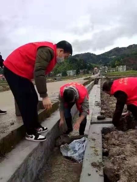 吉安永新：抢春耕 志愿者田间地头送服务