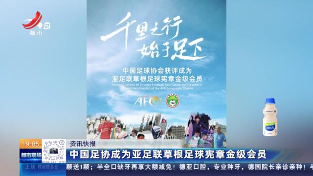 中国足协成为亚足联草根足球宪章金级会员
