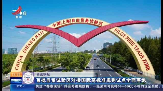 首批自贸试验区对接国际高标准规则试点全面落地