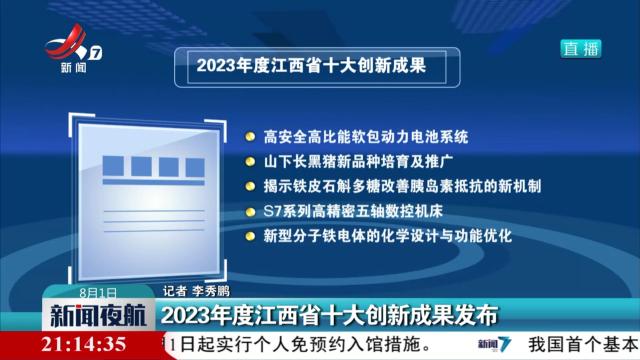 2023年度江西省十大创新成果发布