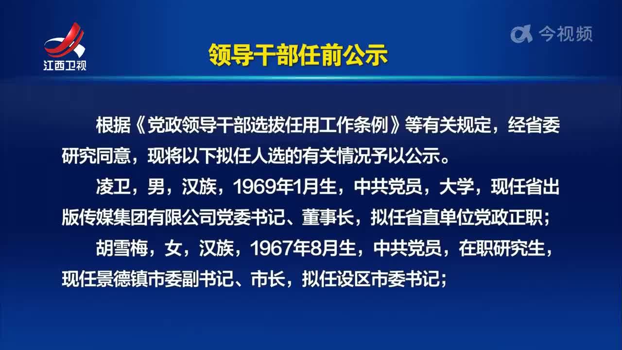 领导干部任前公示
