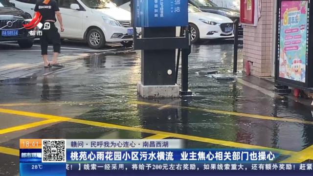 【赣问·民呼我为心连心】南昌西湖：桃苑心雨花园小区污水横流 业主焦心相关部门也操心