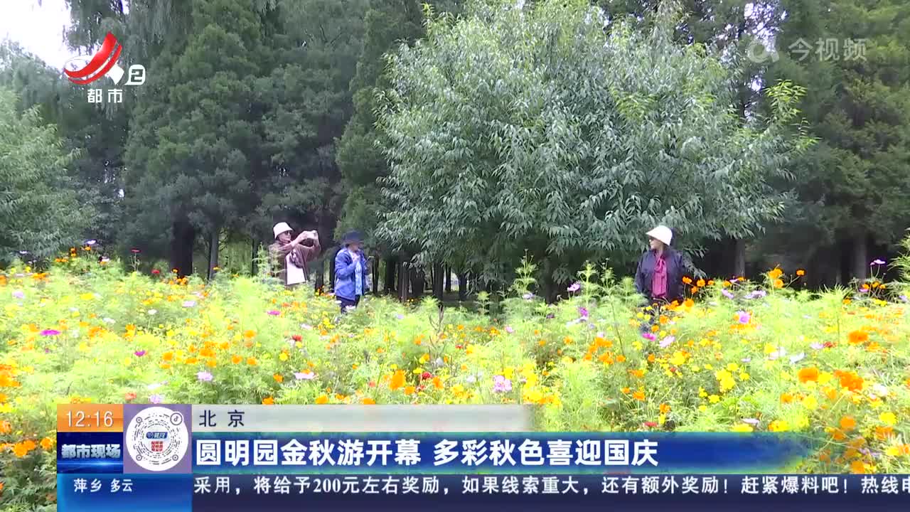 北京：圆明园金秋游开幕 多彩秋色喜迎国庆