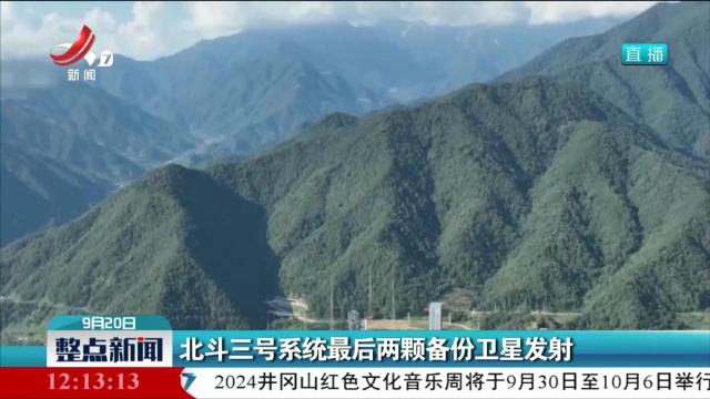 北斗三号系统最后两颗备份卫星发射