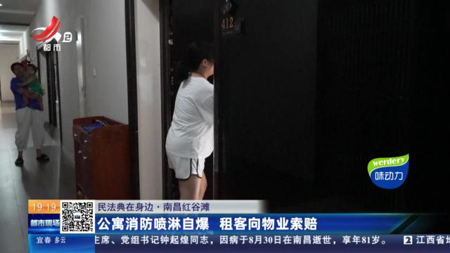 【民法典在身边】南昌红谷滩：公寓消防喷淋自爆 租客向物业索赔