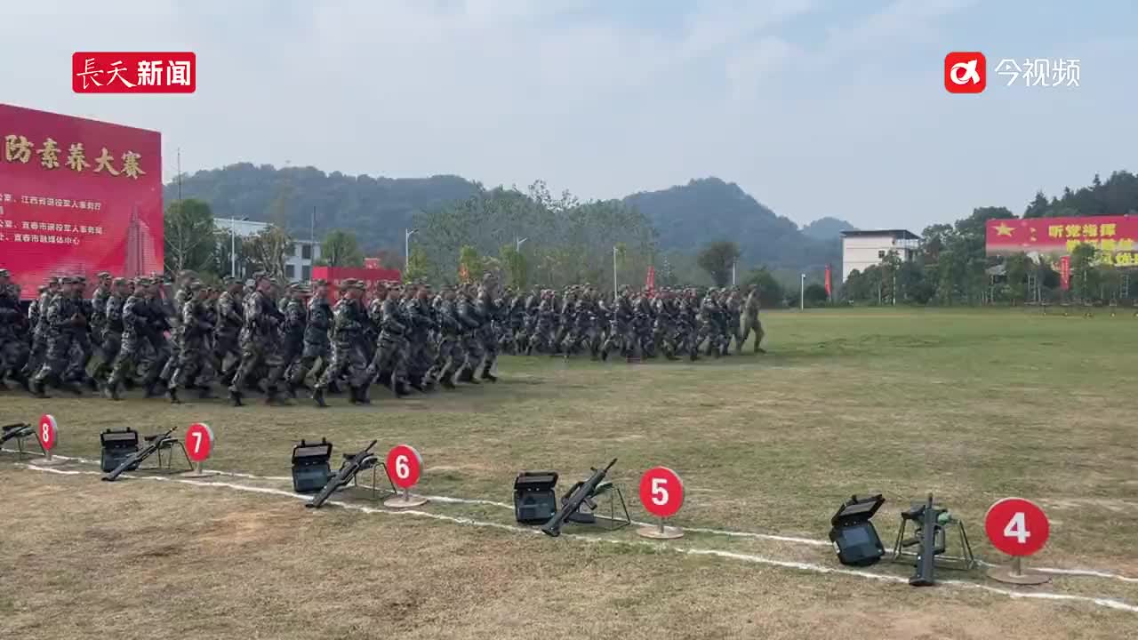 直击现场！江西省首届全民国防素养大赛技能竞赛举行