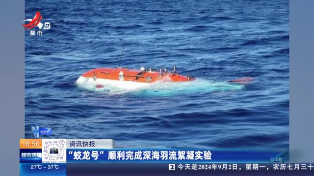 “蛟龙号”顺利完成深海羽流絮凝实验