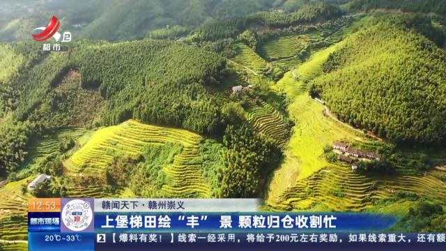 【赣闻天下】赣州崇义：上堡梯田绘“丰”景 颗粒归仓收割忙