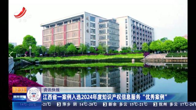 江西省一案例入选2024年度知识产权信息服务“优秀案例”