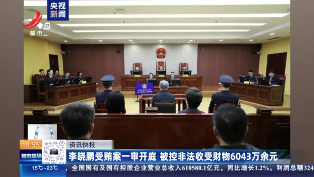 李晓鹏受贿案一审开庭 被控非法收受财物6043万余元