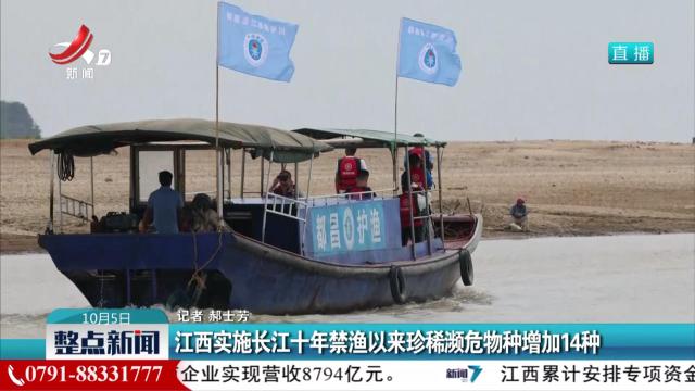 江西实施长江十年禁渔以来珍稀濒危物种增加14种