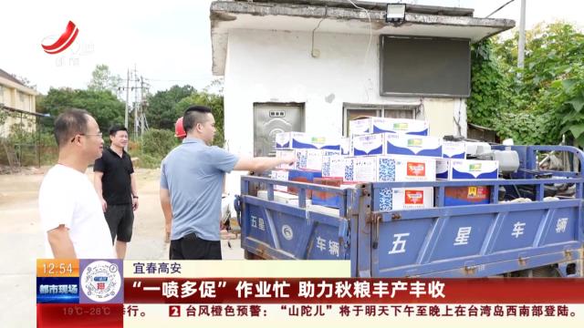 宜春高安：“一喷多促”作业忙 助力秋粮丰产丰收
