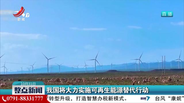 我国将大力实施可再生能源替代行动