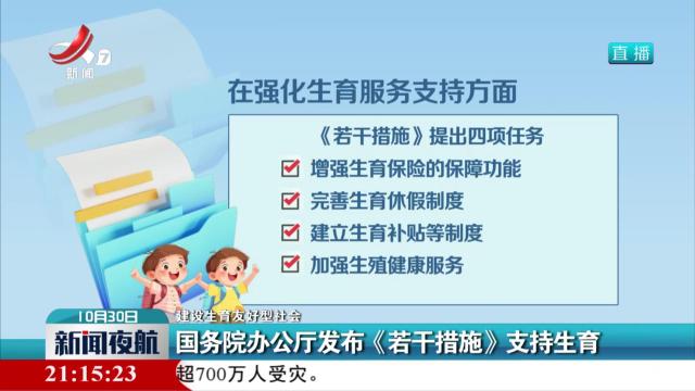 【建设生育友好型社会】国务院办公厅发布《若干措施》支持生育