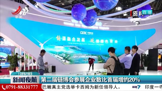 第二届链博会参展企业数比首届增约20％