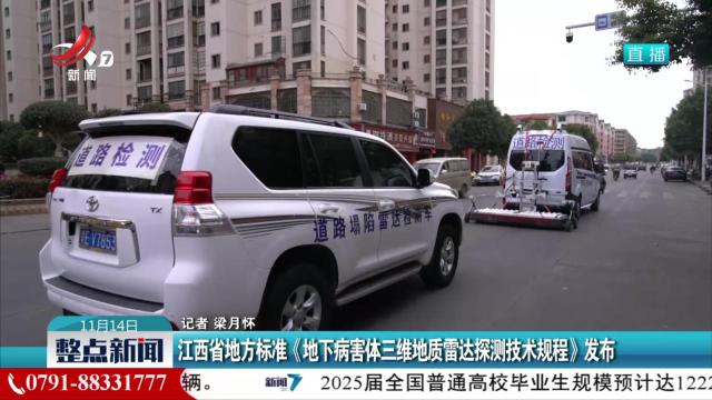 江西省地方标准《地下病害体三维地质雷达探测技术规程》发布