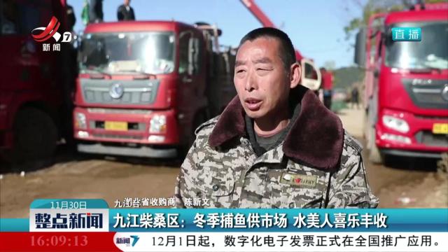 九江柴桑区：冬季捕鱼供市场 水美人喜乐丰收