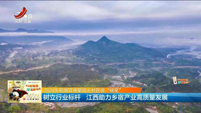 【2024年新增百家星级乡村民宿“摘星”】树立行业标杆 江西助力乡宿产业高质量发展