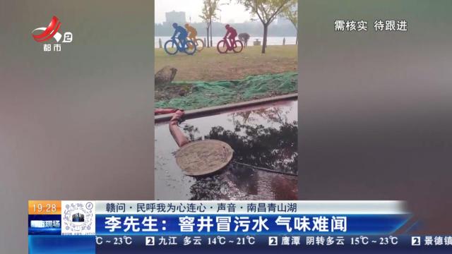 【赣问·民呼我为心连心·声音·南昌青山湖】李先生：窨井冒污水 气味难闻