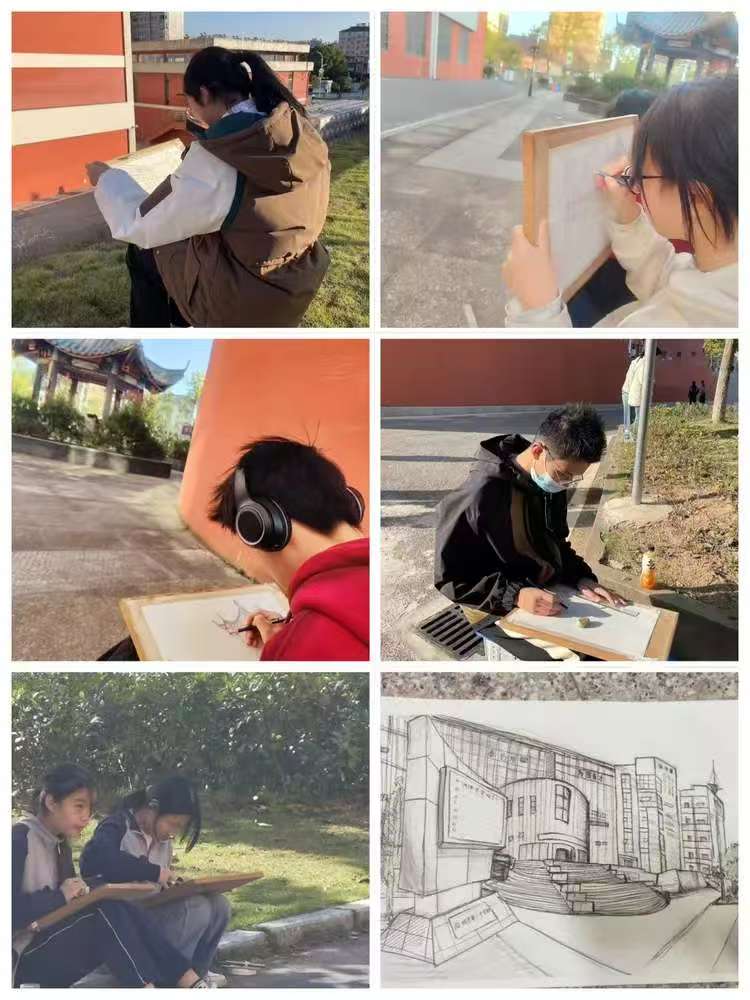 南城二中2024年体艺节校园写生比赛圆满落幕