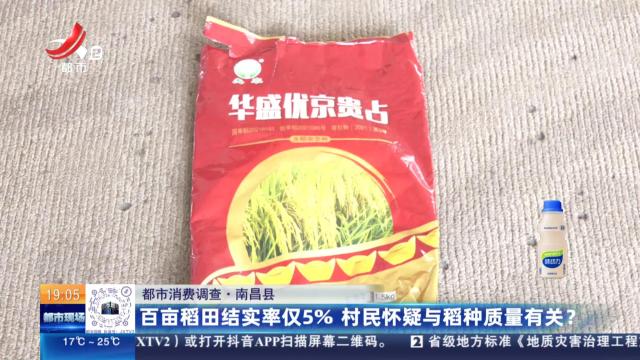 【都市消费调查】南昌县：百亩稻田结实率仅5% 村民怀疑与稻种质量有关？