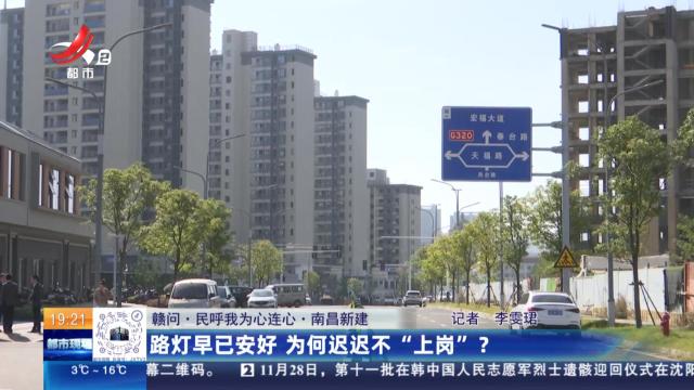 【赣问·民呼我为心连心】南昌新建：路灯早已安好 为何迟迟不“上岗”？