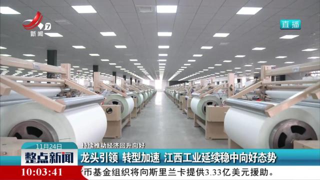 【持续推动经济回升向好】龙头引领 转型加速 江西工业延续稳中向好态势