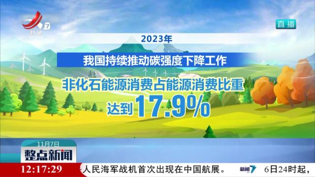 生态环境部：碳强度持续下降 我国已提前实现2030年目标