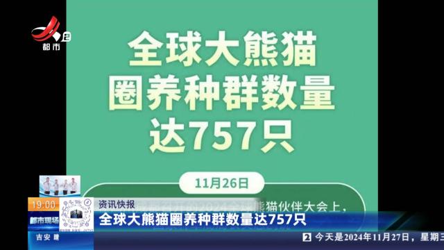 全球大熊猫圈养种群数量达757只