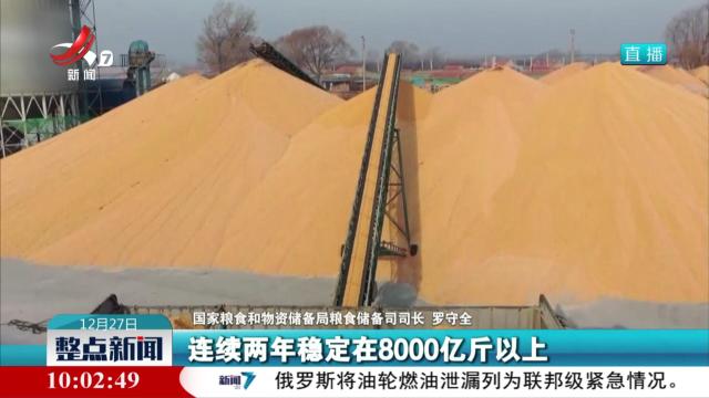 【2024年粮食收购总量超过8000亿斤】我国粮食安全保障能力不断提升