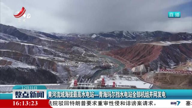 黄河流域海拔最高水电站——青海玛尔挡水电站全部机组并网发电