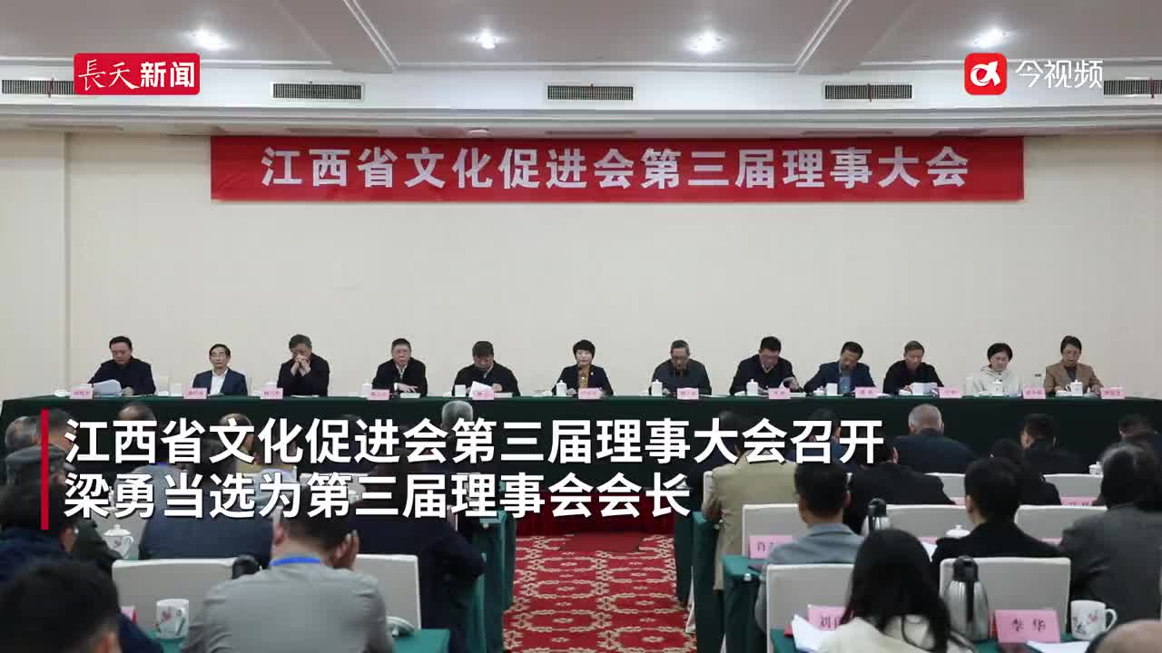 江西省文化促进会第三届理事大会召开，梁勇当选为会长