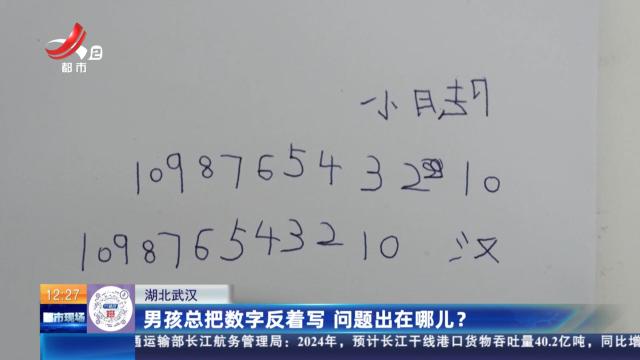 湖北武汉：男孩总把数字反着写 问题出在哪儿？