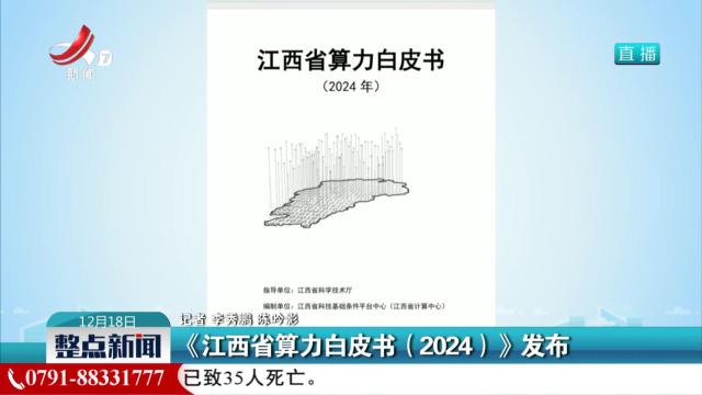 《江西省算力白皮书（2024）》发布