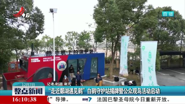 “走近鄱湖遇见鹤”白鹤守护站揭牌暨公众观鸟活动启动