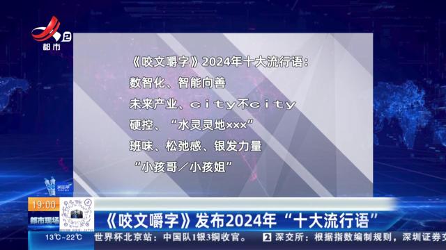 《咬文嚼字》发布2024年“十大流行语”