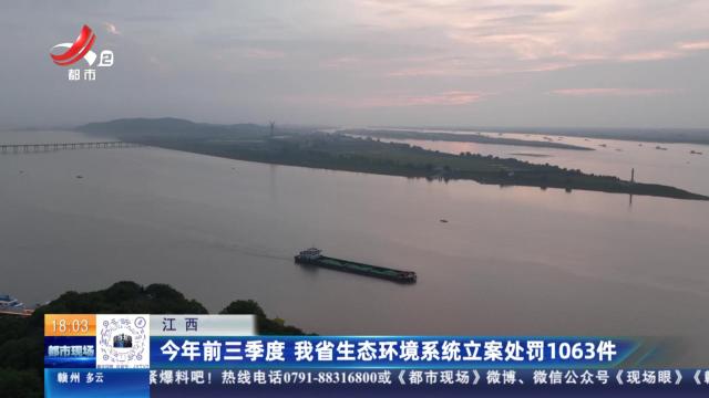 江西：今年前三季度 我省生态环境系统立案处罚1063件