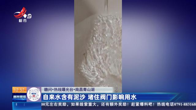 【赣问·热线曝光台】南昌青山湖：自来水含有泥沙 堵住阀门影响用水