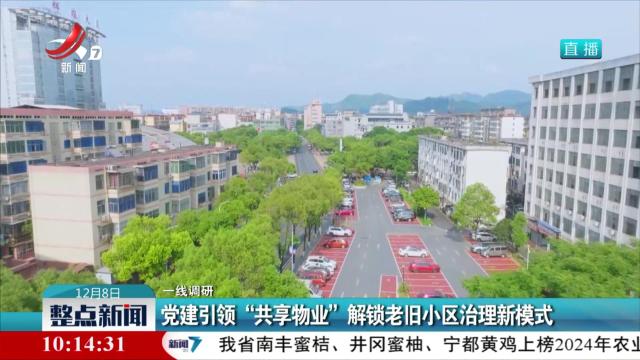 【一线调研】党建引领“共享物业” 解锁老旧小区治理新模式