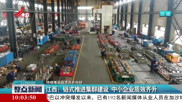 【持续推动经济回升向好】江西：链式推进集群建设 中小企业质效齐升
