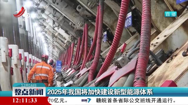 2025年我国将加快建设新型能源体系
