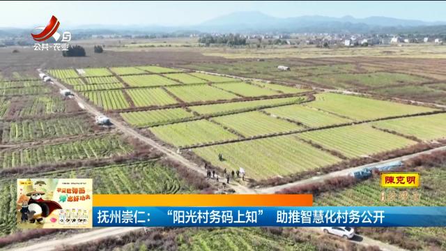 抚州崇仁：“阳光村务码上知” 助推智慧化村务公开