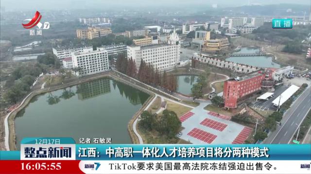 江西：中高职一体化人才培养项目将分两种模式